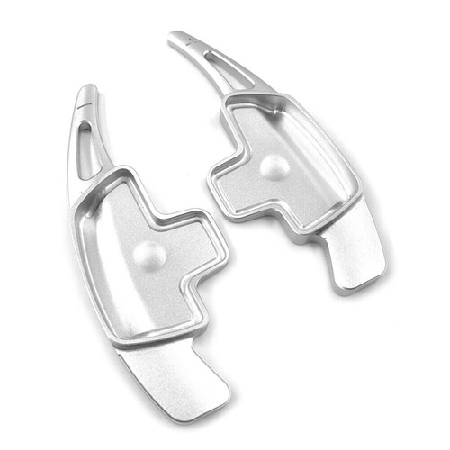 Steering Wheel Paddle Shifter Extension Fit Benz A B C E CLA CLS GLA GLC Silver - Foto 3 di 4