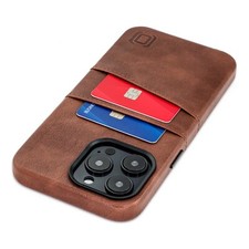 Dockem Luxe M2 Card Case for iPhone 14, 14 Pro, 14 Plus, 14 Pro Max; Metal Plate