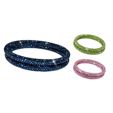Jacqueline Kent Crystal Collection, Set of 2 Bangles