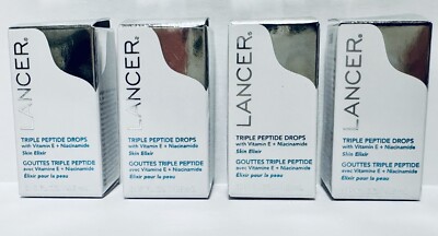 Lot 4 Lancer Triple Peptide Drops Vitamin E + Niacinamide Skin Elixir .15oz each
