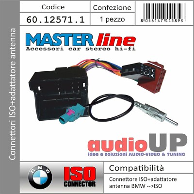 Steckverbinder Radio Original- > Iso + Adatt. Antenne Fakra BMW Serie 3 Turing