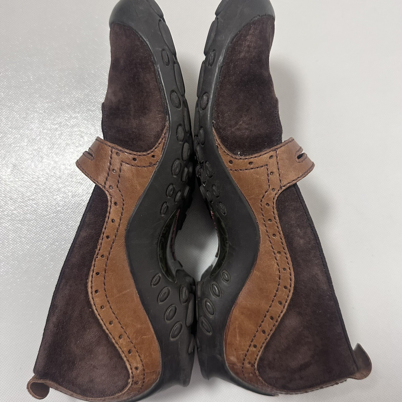 Mocassini Merrell donna 9 plaza fascia pelle scamosciata Mary Jane scarpe comode