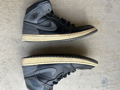 【NIKE】Air Jordan 1 Mid 'Dark Grey' 2018 Nike Air Jordan 1 Mid Dark Grey Shadow Dunk Sneakers