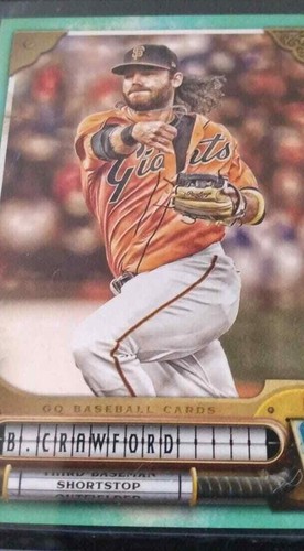 2022 Topps Qypsy Queen Brandon Crawford Green 023/199 SP Parallel Giants Mint - Picture 4 of 4