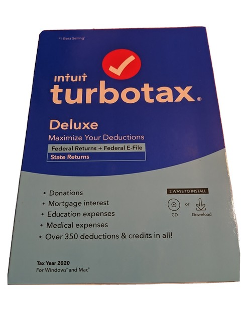 Intuit TurboTax Deluxe 2020 Federal And State FACTORY SEALED EBay Intuit TurboTax Deluxe 2020 Federal And State FACTORY SEALED EBay