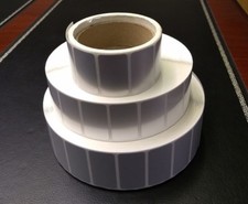 1000 Silver Poly Labels,1.25"/1.5"/1.75"/2"/2.5"/2.75"/3"/3.5"/4" wide x1" high