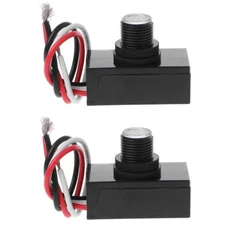 Outdoor Electric Resistor Photocell Light Control Sensor Button Switch JL103A X2