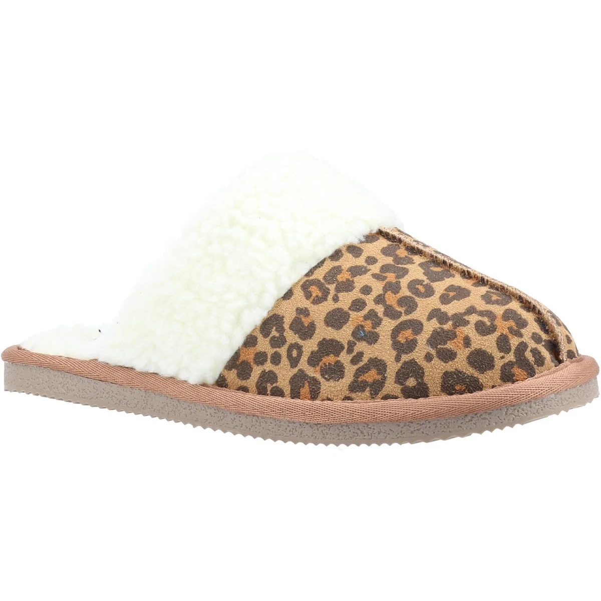 Ladies leopard sale print slippers