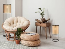 Schöne Rattan Lampen mit Korbgeflecht fürs Wohnzimmer & Esszimmer über Esstisch