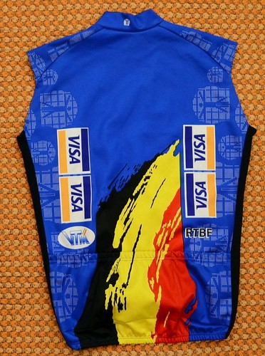 Belgio, gilet ciclismo Windstopper di Bio Racer, taglia adulto 4, grande - Foto 2 di 4