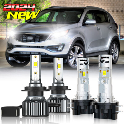 SHENKENUO H7 & H11B LED Headlight Bulb Combo Kit For Kia Sportage 2011-2016