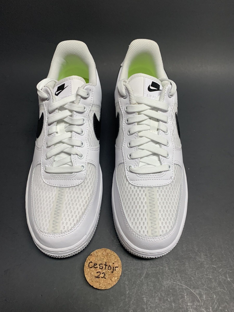 NIKE AIR FORCE 1 07 LV8 TRANSPARENT WHITE BLACK [CI0060 100] B