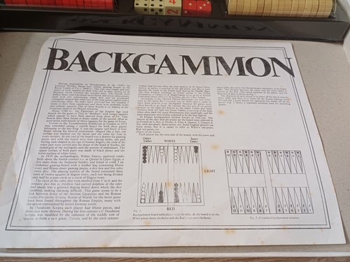 Backgammon Michael Standfield Product Vintage Board Game Family Fun - Picture 4 of 8