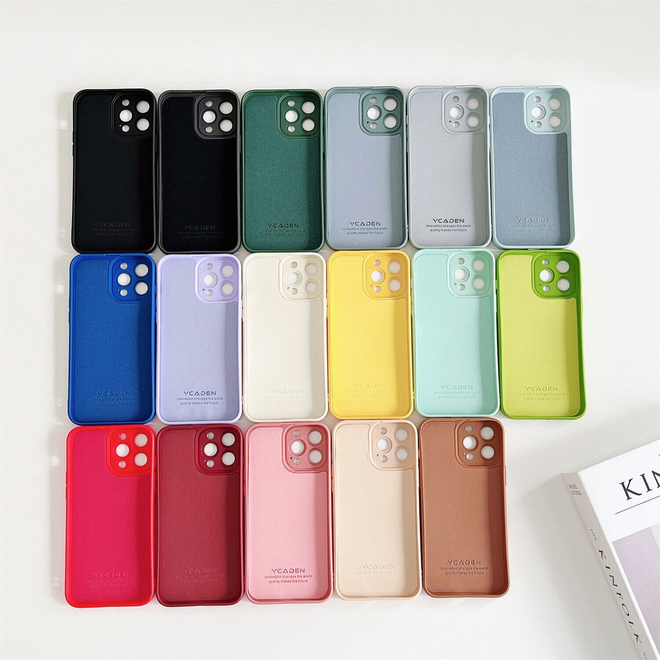 For iPhone 15 14 13 12 11 Pro Max XR Shockproof Liquid Silicone Case ...