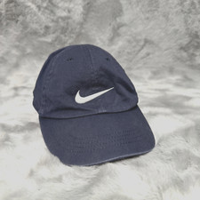 Vintage Nike Hat Kids Blue Youth Tennis Golf Gym Running