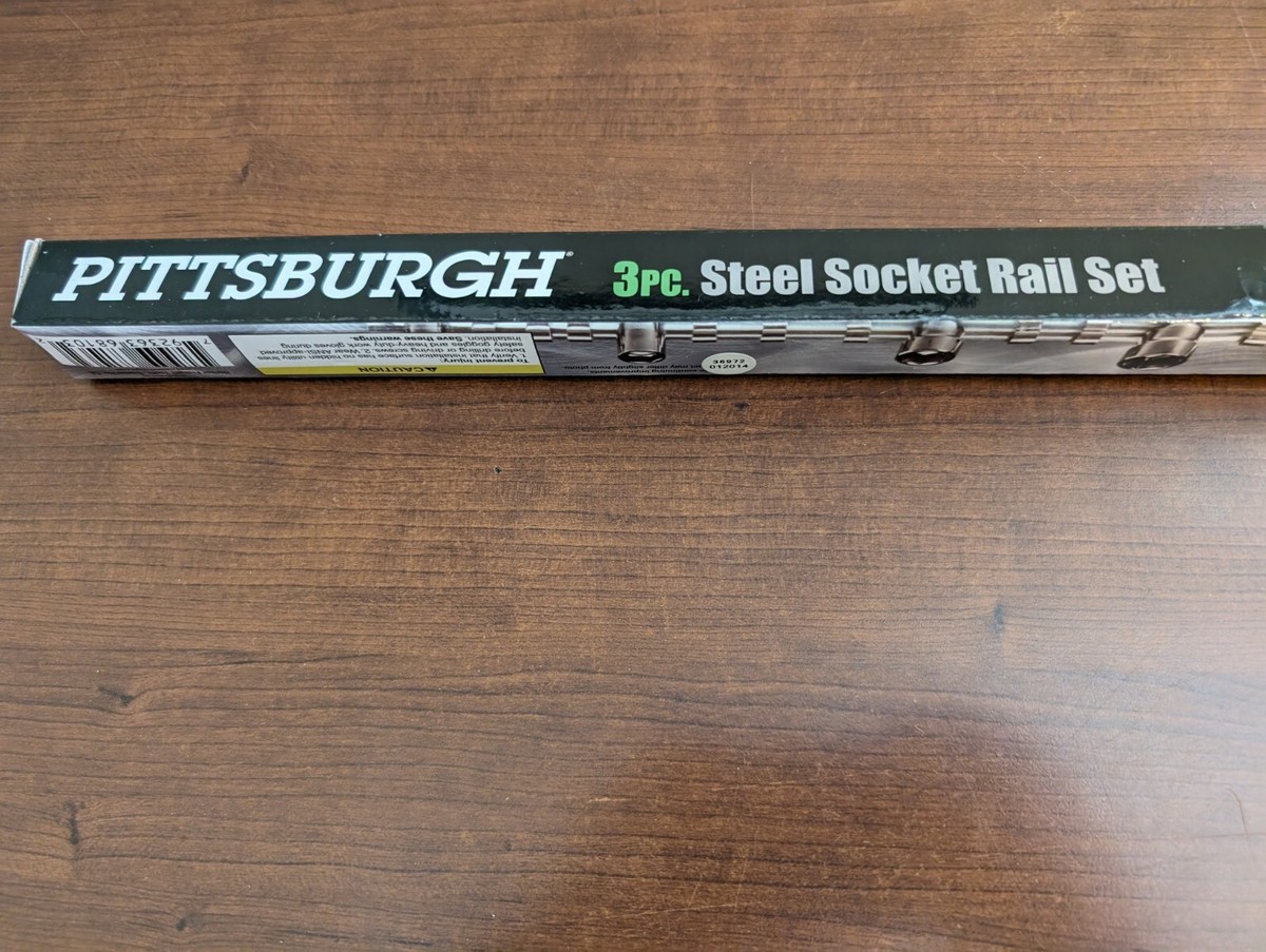 Steel Socket Rail Set, 3 Pc. Steel Socket Rail Set, 3 Pc.