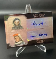 2020 Topps Star Wars Masterwork Harley Durst as Moloch & Ian Kenny as Rebolt /50