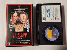 THE THREE STOOGES VOLUME XI BETA BETAMAX TAPE IN BOX MO LARRY CURLY RCA VIDEO