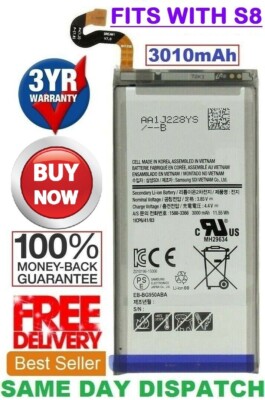 Replacement Battery Fits With S8 New Battery EB-BG950ABA 3010mAh Samsung Galaxy