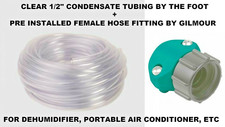 12 Clear Drain Hose Dehumidifier Discharge Tube W End Connector By The Foot
