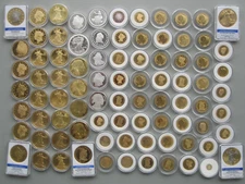(Lot of 85) America's Rare Gold and Silver Clad Tribute/Copies of Vintage Coins