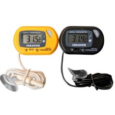 1Pcs LCD Digital Thermometer Aquarium Fish Tank Vivarium Water Marine Probe
