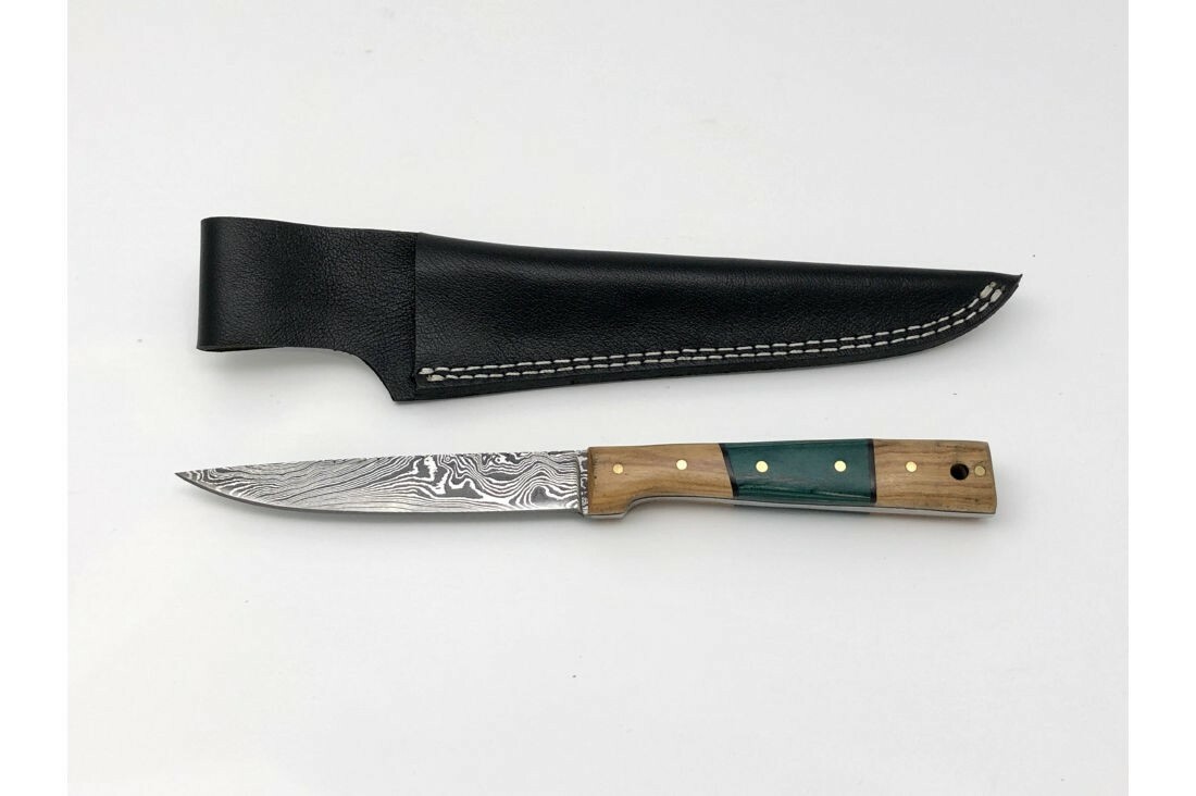 Cuchillo artesanal en acero Damasco - CU204AD