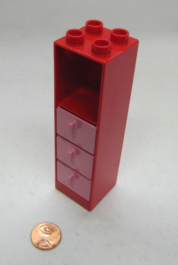 ai　チェスト Lego Duplo Red Cabinet Pink Drawers Bookshelves For Room Specialty
