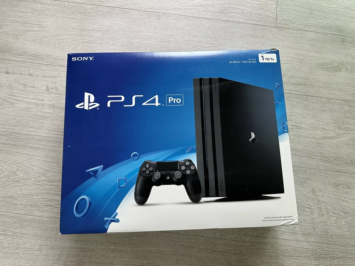 Sony PlayStation 4 PRO 1TB Gaming Console Black, HDMI Cable With Cleaning  Kit Like New