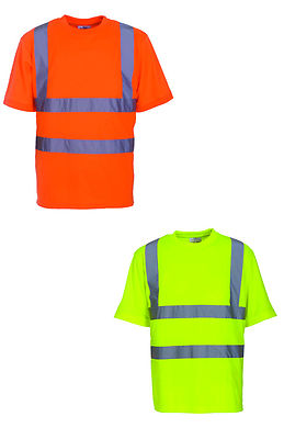 Two Band & Brace Hi VisT-Shirt neon shirt Sicherheitsshirt Signalshirt Warnshirt