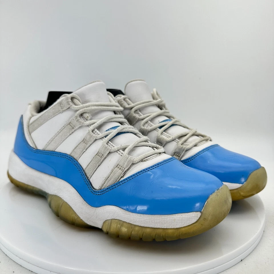 Nike Air Jordan Retro 11 Bajo UNC Juvenil Talla 6.5Y 528896-106 Azul Blanco Zapatos Foto 4 de 4