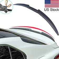 Carbon Fiber Black Pattern Flexible Sport Spoiler Wing For BMW 3 Series Etc