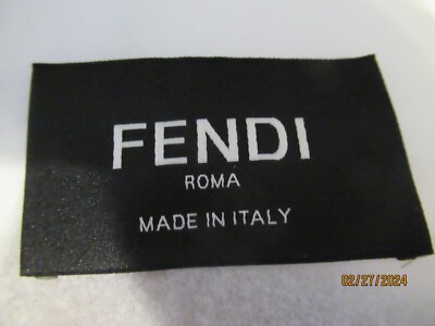 Fendi 1  Designer Tag LABEL Replacement Sewing Accessories LOT 1