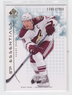 09/10 SP AUTHENTIC...SHANE DOAN...SP ESSENTIALS...1385/1999...# 150...COYOTES