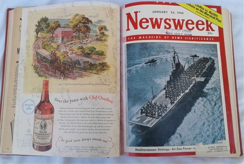 NEWSWEEK VOLUME NO. 31 PT. 1 JANUARY-MARCH 1948 BOUND WITH COVERS - Picture 6 of 12