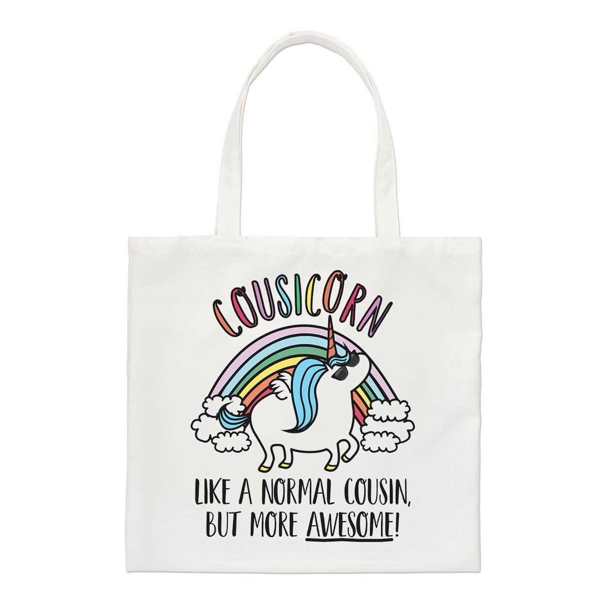 Cousicorn Unicorn Like A Normal Cousin Awesome Regular Tote Bag Best Shopper