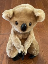 R Dakin 1978 Plush Koala Bear 10" felt paw Vintage Missing Tag Stuffed Animal