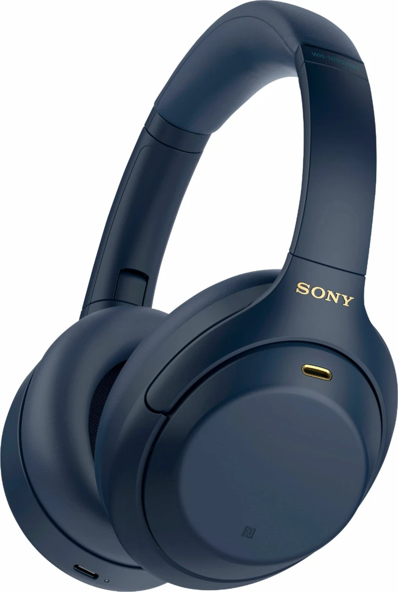 Sony WH 1000XM4 Wireless Noise Cancelling Over the Ear Headphones Midnight Blue