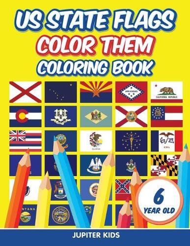 Thumbnail - Jupiter Kids Us State Flags - Color Them (taschenbuch)