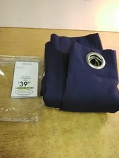 Bed Bath And Beyond Parker Stripe Navy 50" X 84" Grommeted Panel Room Darkening