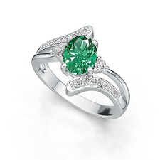 Sterling Silver Semi Mount Ring Setting Oval OV 8X6mm Split Shank