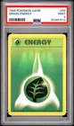 1999 POKEMON BASE SET UNLIMITED #99 GRASS ENERGY PSA 9