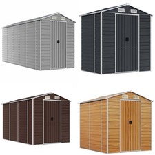 Gerätehaus Garten Schuppen für Gartengeräte Gartenhaus Metallschuppen 6 Größe DE