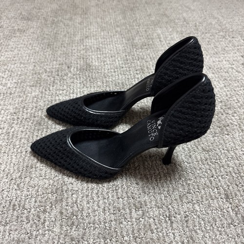 Vince Camuto Heels Alandry Black Point Toe Women’s Size 6 - Picture 4 of 12