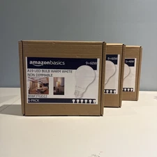  Basics Smart A19 LED Light Bulb 60W Equivalent 6 Bulbs lot of 3 total 18 Bulbs