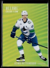 2025-26 Upper Deck Allure Color Flow Yellow-Green #CF-7 Elias Pettersson