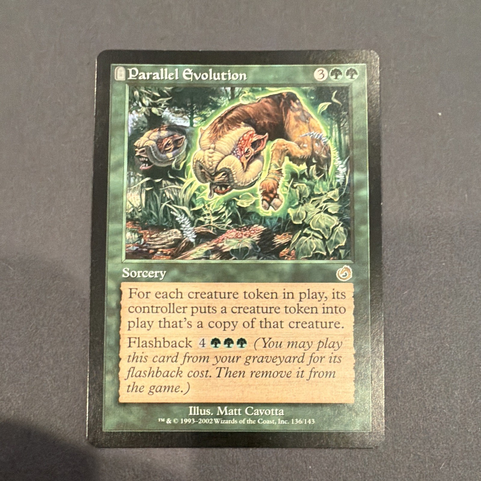 Wizards of the Coast MTG Torment Parallel Evolution #136 Rare Green Sorcery ENG