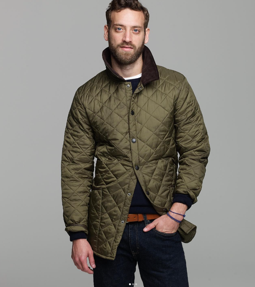 Olive ~ Barbour Men's Liddesdale Quilted Jacket MSRP $ 270 British