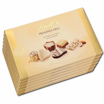 (61,13 /1kg) Lindt Pralines Hell, Schokolade, 6 Packungen je 200g
