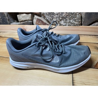 Nike Downshifter 9 Mens Size 12 Running Shoes Sneakers Workout Gray AQ7481-001